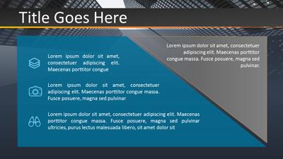 Slide 2 layout from the The Corporate Feel Ppt Template presentation deck.