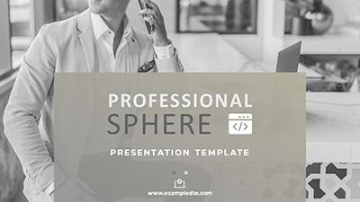 Professional Sphere PowerPoint Template layout preview.