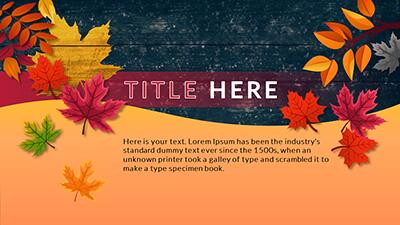 Slide 2 layout from the Wood And Leaves PowerPoint Template presentation deck.