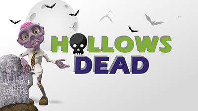 Hallows Dead PowerPoint Template layout preview.