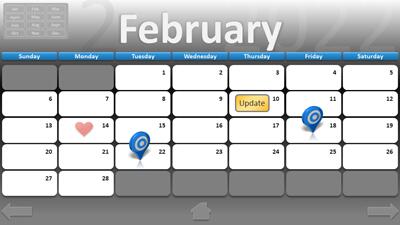 Slide 3 layout from the 2022 PowerPoint Calendar presentation deck.