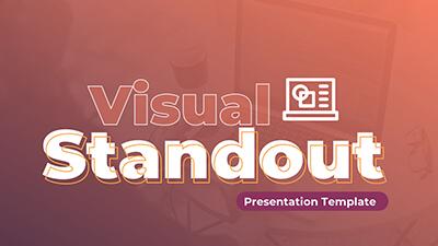 Visual Standout PowerPoint Template layout preview.