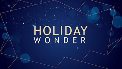 Holiday Wonder PowerPoint Template layout preview.