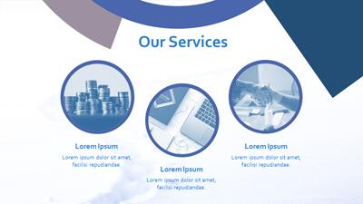 Slide 3 layout from the Winter Bubble PowerPoint Design Template presentation deck.