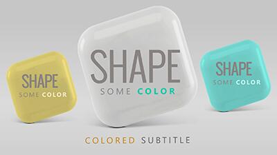 Shape Some Color PowerPoint Template layout preview.