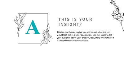 Slide 2 layout from the Floral PowerPoint Design Template presentation deck.
