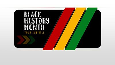 Black History Month PowerPoint Template layout preview.