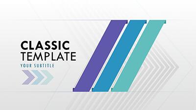 Classic Template 2010 PowerPoint Template layout preview.