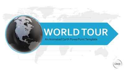 3d World Map Powerpoint Template Globe PowerPoint Template layout preview.