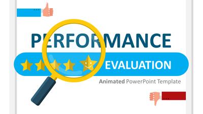 Performance Evaluation PowerPoint Template layout preview.