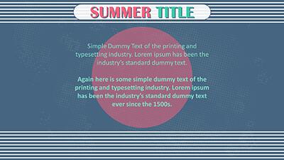 Slide 2 layout from the Summer VIbes presentation deck.