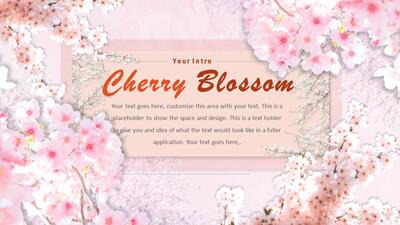 Slide 2 layout from the Spring PowerPoint Slides with Flowering Cherry Trees presentation deck.