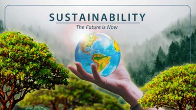 Slide 2 layout from the Earth Sustainability PowerPoint Themed Slides presentation deck.