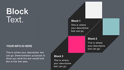 Slide 2 layout preview from the Block Party PowerPoint Template deck.