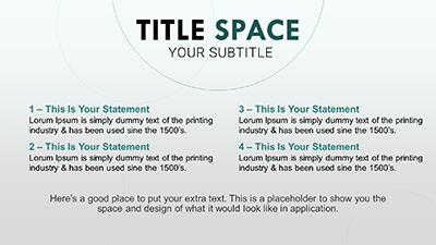 Slide 2 layout from the Work Space Design presentation deck.