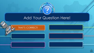 Slide 2 layout from the Trivia Quiz for PowerPoint with Question Bot Character presentation deck.