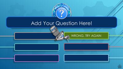 Slide 3 layout from the Trivia Quiz for PowerPoint with Question Bot Character presentation deck.