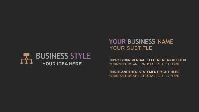 Slide 3 layout from the Business Style presentation deck.