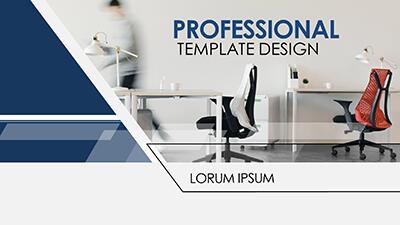 Slide 1 layout preview from the Professional Template Design deck, optimized for corporate operations tracking.