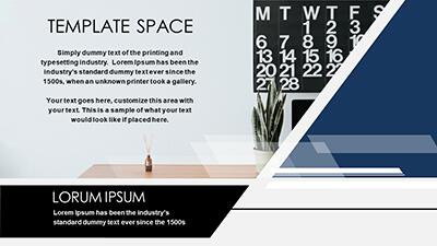 Slide 3 layout preview from the Professional Template Design deck.