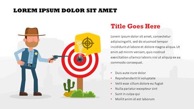 Slide 2 layout from the Western themed Template for PowerPoint presentation deck.