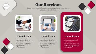 Slide 3 layout from the Corporate Research Diamond PowerPoint Theme presentation deck.