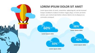 Slide 3 layout from the Cloud Computing Presentation Template for PowerPoint presentation deck.