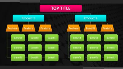 Slide 3 layout from the Hierarchy Smart Art Layouts for PowerPoint presentation deck.