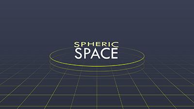 Spherical Space PowerPoint Template layout preview.