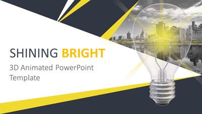 Bright Light PowerPoint Template layout preview.