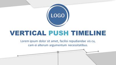 Vertical Push Timeline PowerPoint Template layout preview.