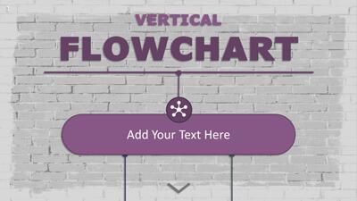 Vertical Flowchart PowerPoint Template layout preview.
