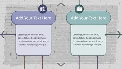 Slide 2 layout from the Interactive Flowchart PowerPoint Template presentation deck.