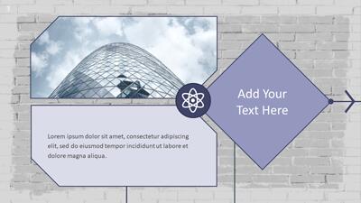 Slide 3 layout from the Interactive Flowchart PowerPoint Template presentation deck.
