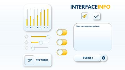 Slide 3 layout from the Light Interface PPT Template Designs presentation deck.