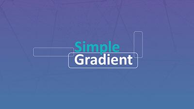 Simple Gradient PowerPoint Template layout preview.
