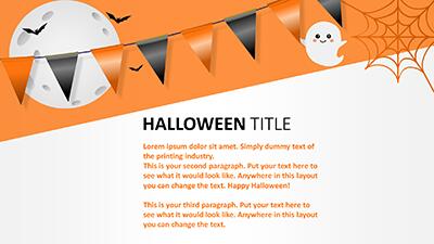 Slide 2 layout from the Halloween Scare PowerPoint Theme presentation deck.