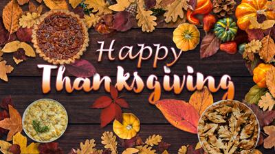 Fall Thanksgiving Elements PowerPoint Template layout preview.