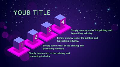 Slide 3 layout from the Meta World Futuristic PowerPoint presentation deck.