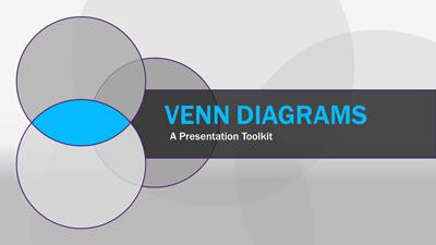 Venn Diagram Tool Kit PowerPoint Template layout preview.