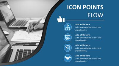 Slide 3 layout from the Business Flow PowerPoint Slides with Animated Transitions presentation deck.