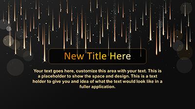 Slide 2 layout from the New Year's Rain PowerPoint Template presentation deck.