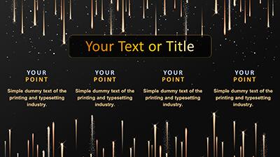 Slide 3 layout from the New Year's Rain PowerPoint Template presentation deck.