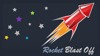 Rocket Blast PowerPoint Template layout preview.