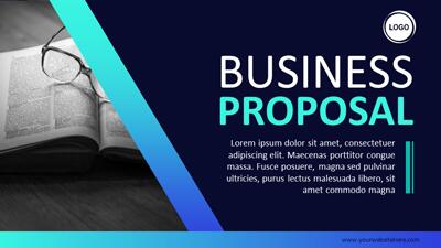 Flashy Business Proposal PowerPoint Template layout preview.