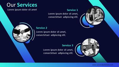 Slide 3 layout from the Flashy PowerPoint Business Proposal Slides presentation deck.