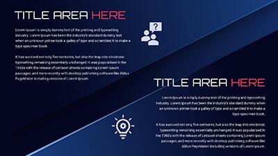 Slide 3 layout from the Dark Depth PowerPoint Slides presentation deck.