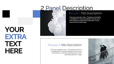 Slide 3 layout from the High Contrast PowerPoint Photo Slides presentation deck.