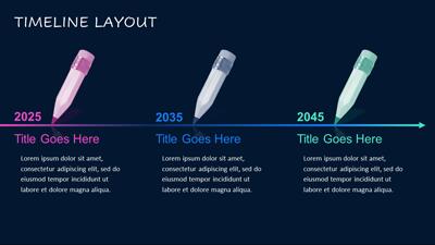 Slide 3 layout from the Timeline Array PowerPoint Toolkit presentation deck.