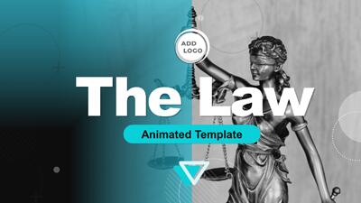 Law Template PowerPoint Template layout preview.